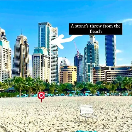 Vacation Friendly Beach View Luxury 1Bedroom- Walk To Beach & Mall Dubai Exterior photo